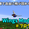 低コストで自由に空を飛べる神MOD！WingsMODを紹介（Minecraft1.16.5、1.12.2）